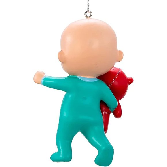 Kurt S. Adler CoComelon Baby JJ with Teddy Bear Holiday Christmas Ornament - Picture 4 of 4